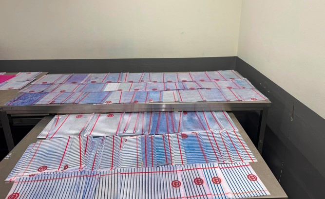 بالفيديو إحباط تهريب 228 ورقة مشبعة بـالكيميكال