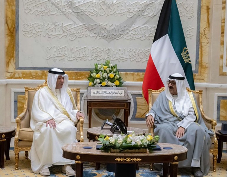 صاحب السمو يستقبل أمين عام مجلس التعاون الخليجي