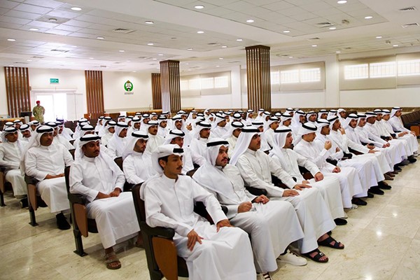 جانب من الطلبة الضباط الحضور