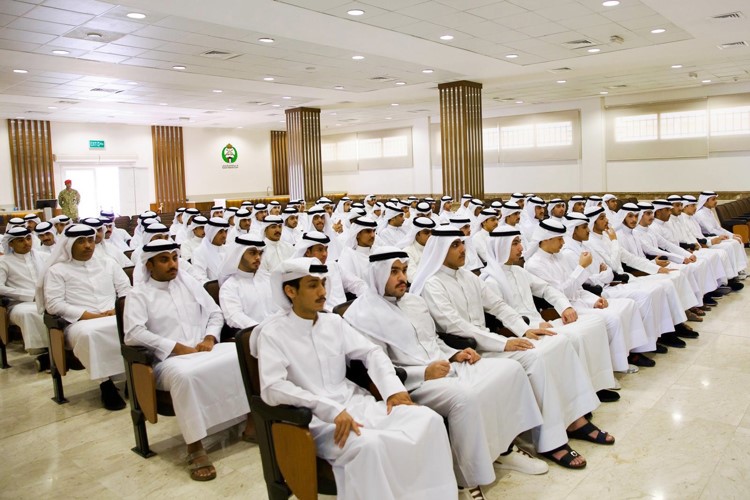 جانب من الطلبة الضباط الحضور