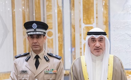 صاحب السمو يستقبل سمو ولي العهد ورئيس الوزراء والنائب الأول ووزير الدفاع