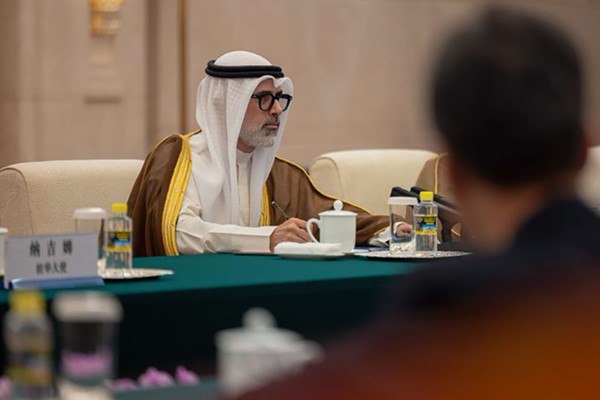 وزير الخارجية ونائب الرئيس الصيني يبحثان العلاقات الثنائية وتنمية الشراكة الإستراتيجية