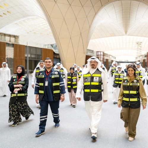 جانب من الجولة في مبنى المطار الجديد T2