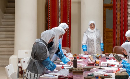 بيت السدو يحتضن ورشة فنية للطباعة بالقوالب