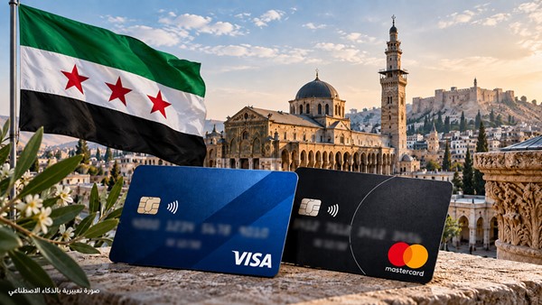 فيزا وماستركارد: إجراء أول عملية دفع إلكتروني ببطاقة دولية في سورية منذ 15 عاماً
