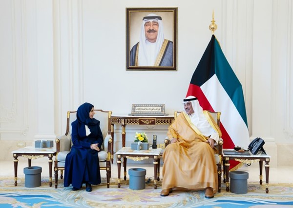سمو ولي العهد الشيخ صباح الخالد مستقبلا د. أفراح عبدالعزيز الزوبة وزيرة الخارجية وشؤون المغتربين في الجمهورية اليمنية