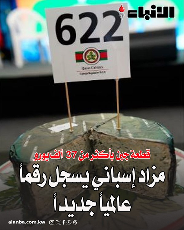 قطعة جبن بأكثر من 37 ألف يورو