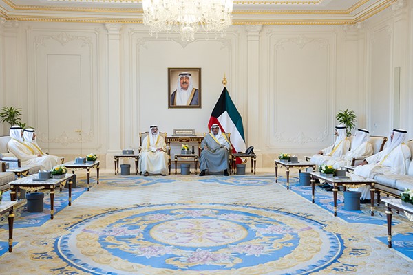 ولي العهد استقبل وزير الخارجية ورئيس البعثة الديبلوماسية الجديد لدى النمسا