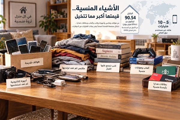 اقتصاد الأشياء المنسية.. ثروات ضخمة تختبئ داخل منازلنا