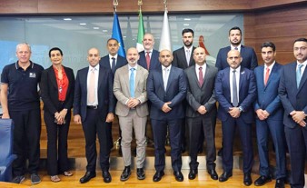 فريق عمل «أمان» اطلع على التجربة الإيطالية في إدارة الأزمات والحماية المدنية