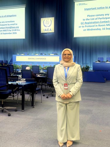 ضابط الاتصال الوطني مع الوكالة الدولية للطاقة الذرية في معهد الكويت للأبحاث العلمية د.حبيبة المنيع