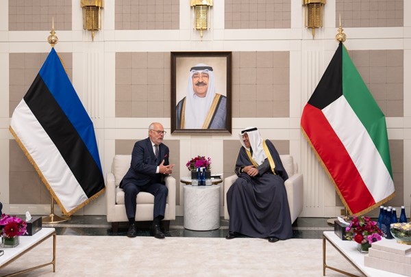 ممثل سمو الأمير سمو ولي العهد يلتقي رئيس إستونيا ورئيس الدورة الـ 81 للجمعية العامة للأمم المتحدة