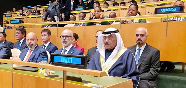 ممثل صاحب السمو الأمير الشيخ مشعل الأحمد سمو ولي العهد الشيخ صباح الخالد مترئسا وفد دولة الكويت في الجلسة الافتتاحية للدورة الـ81 للجمعية العامة للأمم المتحدة بمدينة نيويورك