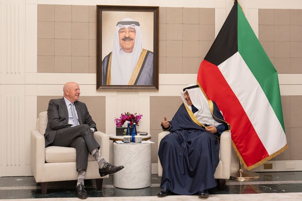 ممثل صاحب السمو الأمير يستقبل الرئيس التنفيذي لشركة غولدمان ساكس