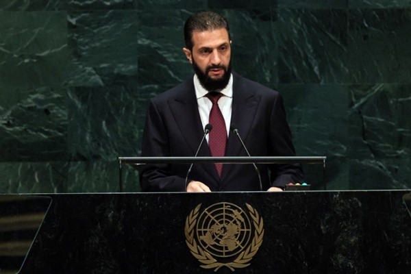 الشرع في ثاني خطاب له أمام الأمم المتحدة: الجولان سيبقى أرضاً سورية وكل قرارات الضم باطلة