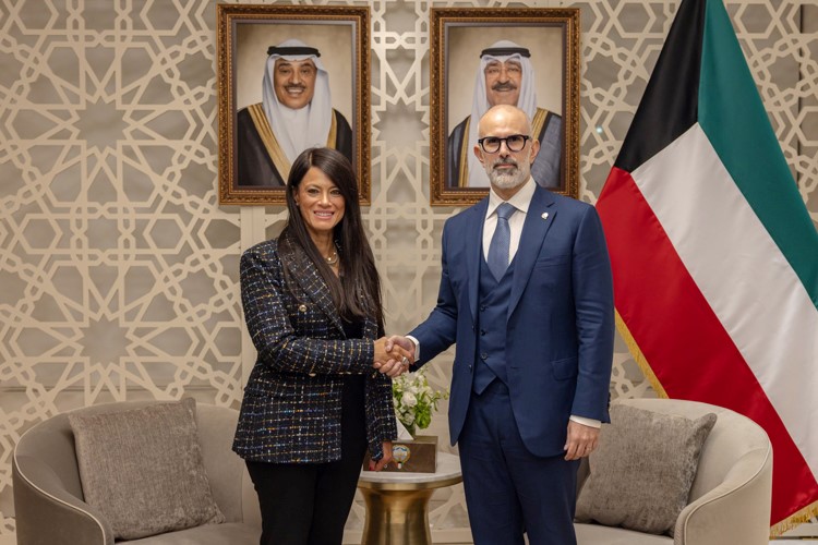 وزير الخارجية الشيخ جراح الجابر مستقبلا وكيل الأمين العام للأمم المتحدة والأمين التنفيذي لـ الإسكوا د.رانيا المشاط