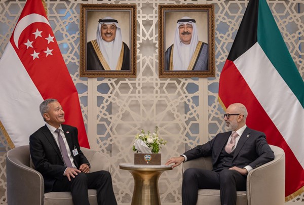 وزير الخارجية يبحث مع نظيريه السنغافوري والقرغيزي تعزيز العلاقات والتطورات الإقليمية والدولية