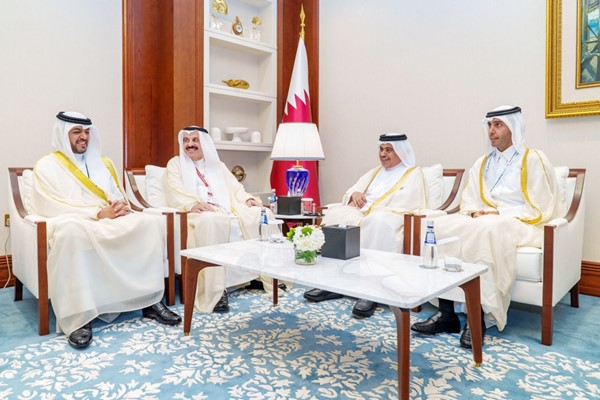 وزير المالية د.يعقوب الرفاعي يلتقي وزير المالية في دولة قطر علي بن أحمد الكواري