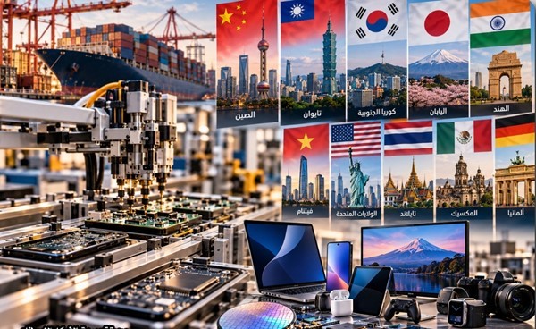 From phone to computer: 10 countries dominate 94% of the digital device industry