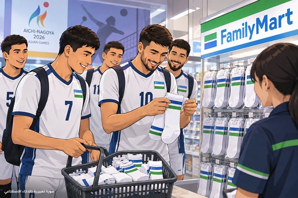 جوارب من متجر بقالة تنقذ منتخب أوزبكستان في اليابان