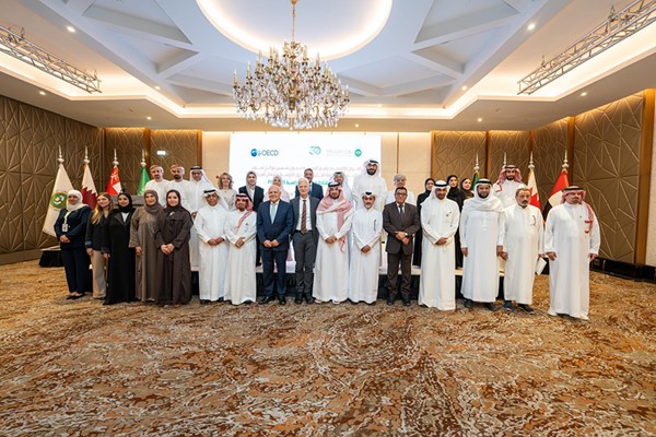 وكيل وزارة التربية الكويتية د. خالد الرشيد خلال مشاركته في الحوار الإقليمي رفيع المستوى تحت عنوان (رؤى مستفادة من نتائج دراسة 2025 PISA)