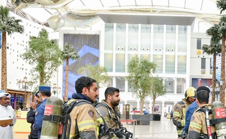 «الأفنيوز» يجري التدريب السنوي للإخلاء الوهمي