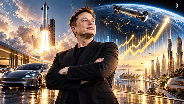 ثروة إيلون ماسك تتجاوز حاجز التريليون دولار مجدداً.. «سبيس إكس» تشعل ثروته