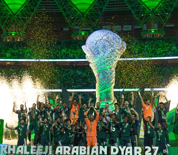 "الأخضر " السعودي بطلاً لـ " خليجي 27 "