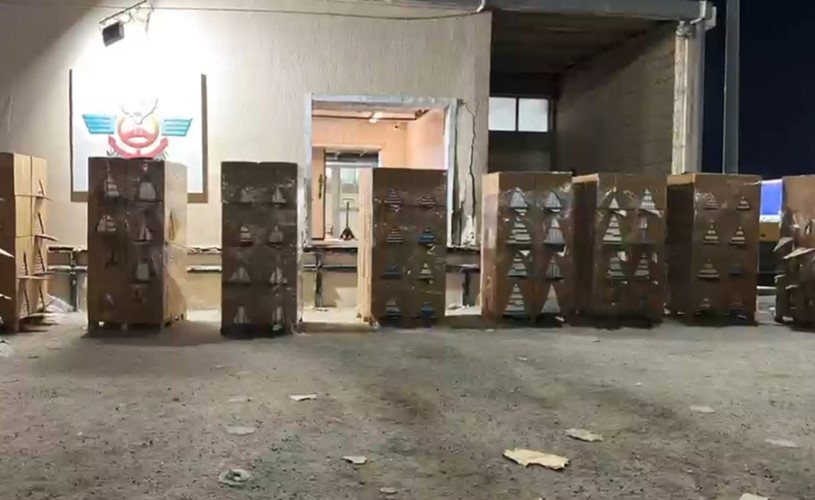بالفيديو إحباط تهريب 53 314 كرز سجائر كـأطباق ألمنيوم
