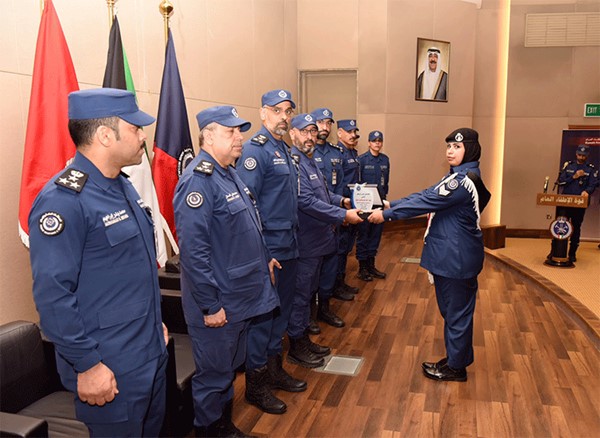 «الإطفاء العام» تحتفل بتخريج دفعة جديدة من ضباط الصف