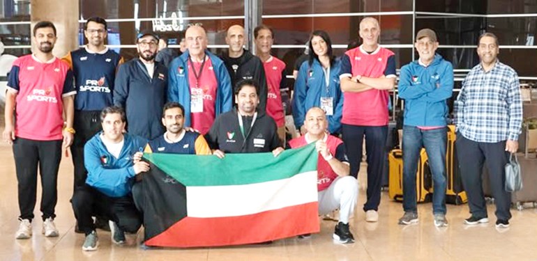 لاعبو ولاعبات الكويت المشاركون في البطولة