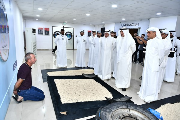 ‏الإدارة العامة لمكافحة المخدرات تحبط تهريب (300,000) قرص كبتاغون مهربة في إطارات شاحنة يقودها وافد تركي