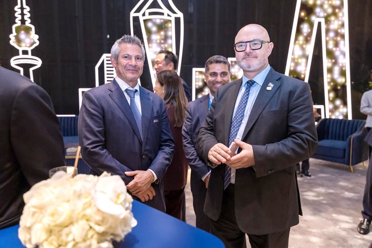 خالد الساير في حفل استقبال اتحاد مصارف الكويت