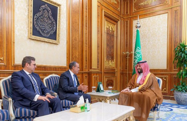 ولي العهد السعودي يتسلم رسالة خطية لخادم الحرمين الشريفين من الرئيس المصري