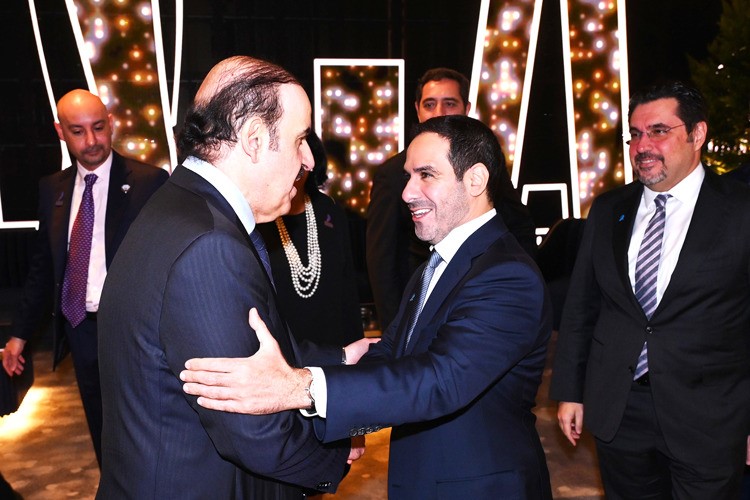 ‏الشيخ عبدالله ناصر صباح الأحمد مع وزير المالية د.يعقوب الرفاعي