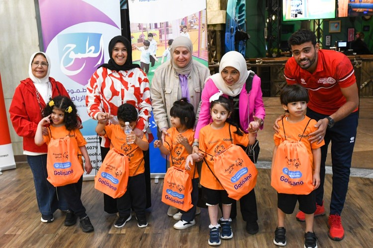 الشيخة سهيلة الصباح ورحاب بورسلي خلال الفعالية