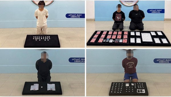 «الداخلية»: ‏ضبط (5) متهمين في (4) قضايا منفصلة للاتجار بالمواد المخدرة والمؤثرات العقلية