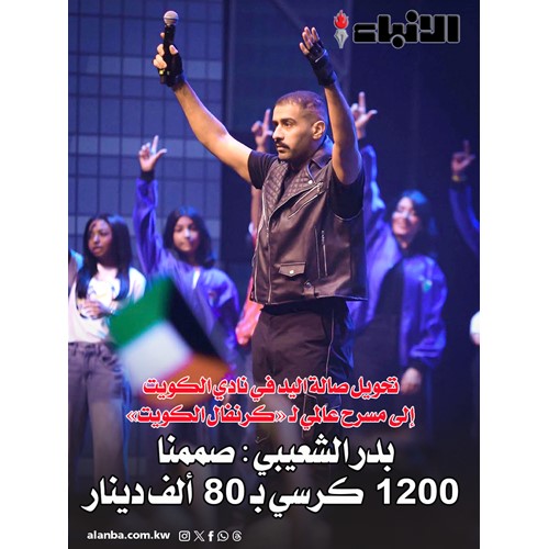 بدر الشعيبي: صممنا 1200 كرسي بـ 80 ألف دينار